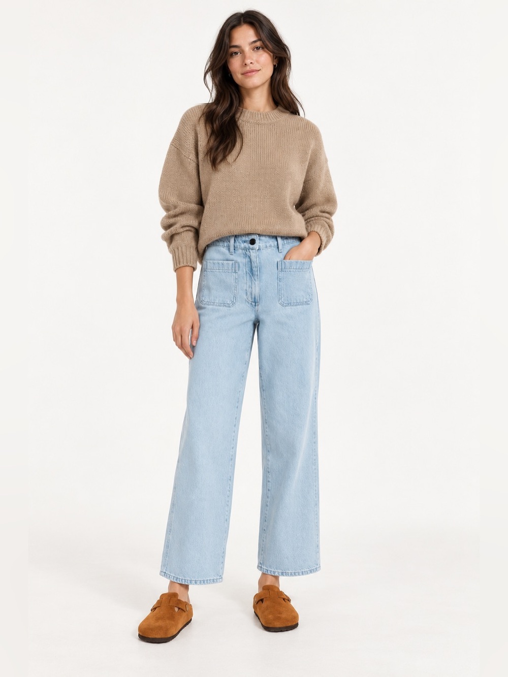 Aritzia Wilfred Free Adrift Wide Leg Jeans